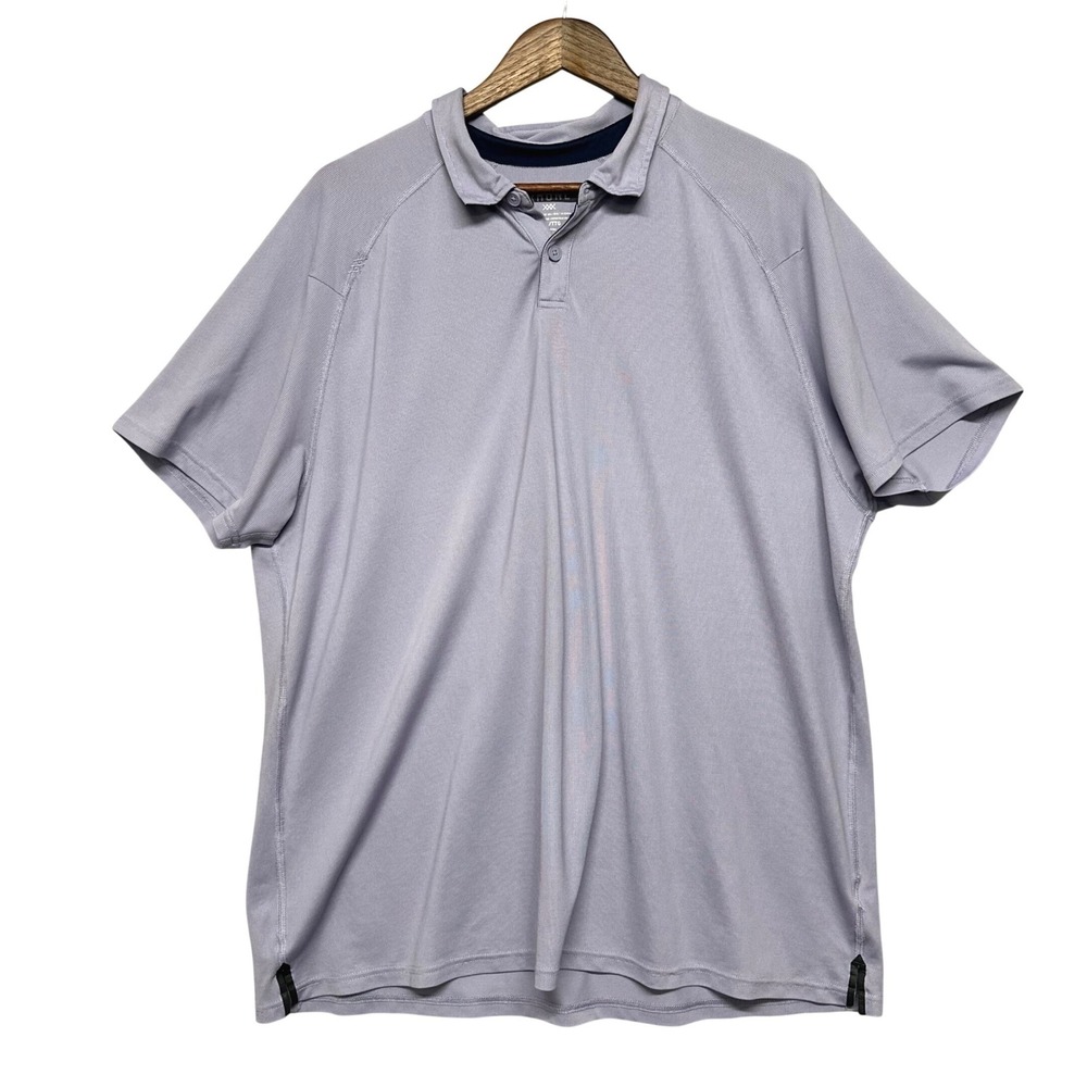 RHONE Mens Polo Shirt Size XXL Lavender Short Sleeve Performance Golf Stretchy